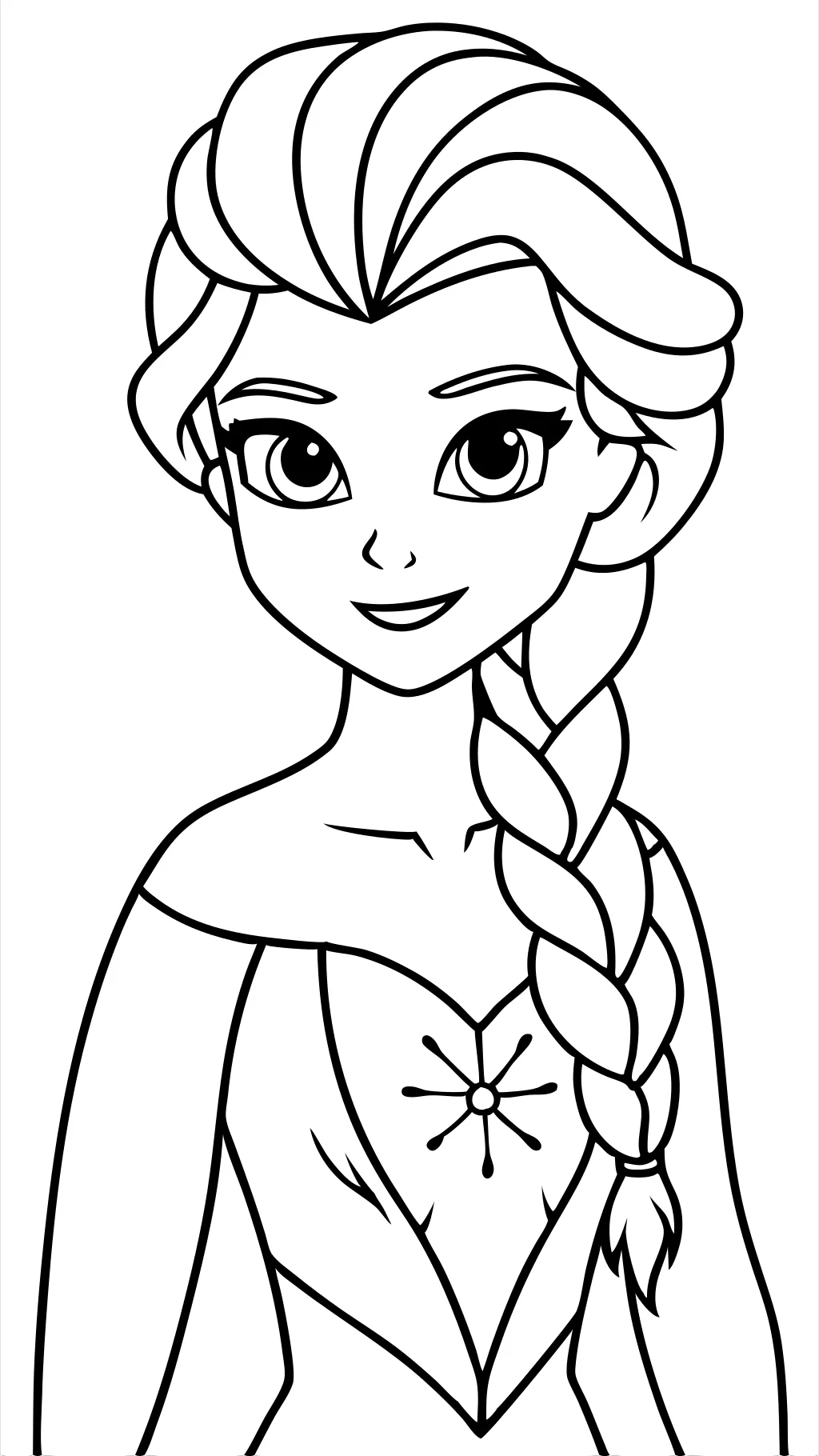 Página para colorear de Elsa